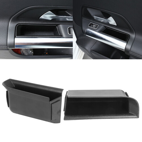 2pcs Black Door Storage for Benz