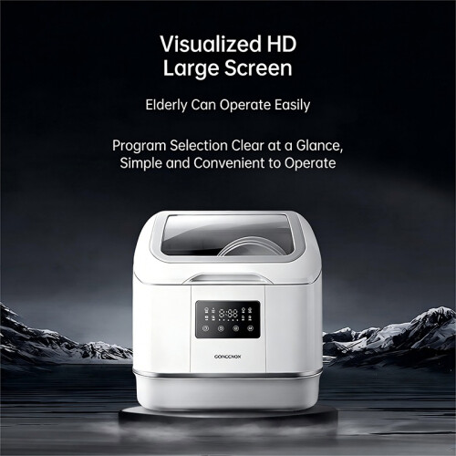 GORGENOX Desktop 3-Set Dishwasher, No Installation Required, High-Temperature Sterilization 2