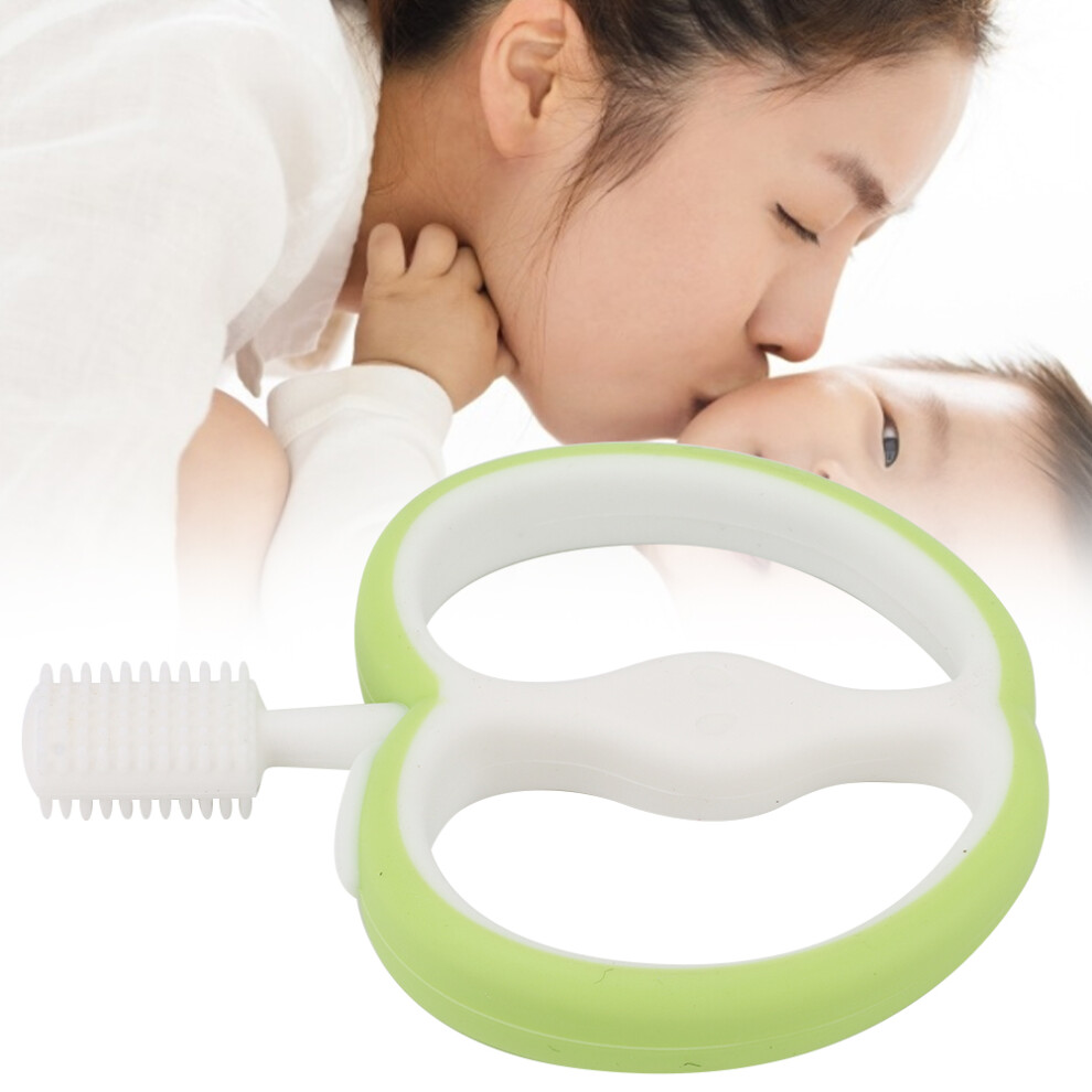 Fruit Shaped Silicone Baby Toothbrush Infant Oral Care Green