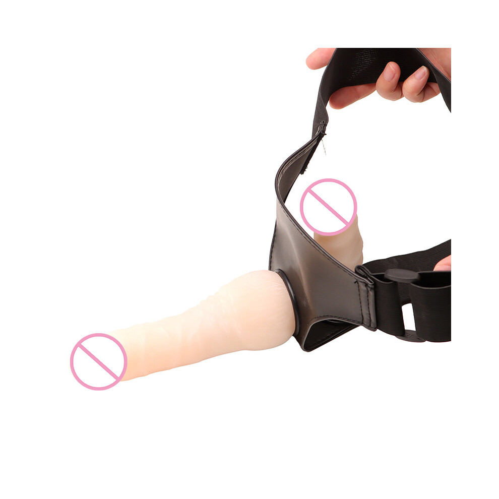 Phui-Pet-Supplies Double-Ended Strap-On Dildo For Couples, Adjustable Waistband
