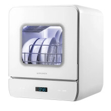 GORGENOX Countertop Household Dishwasher, 3-Set Capacity, Baby & Mom-Friendly,