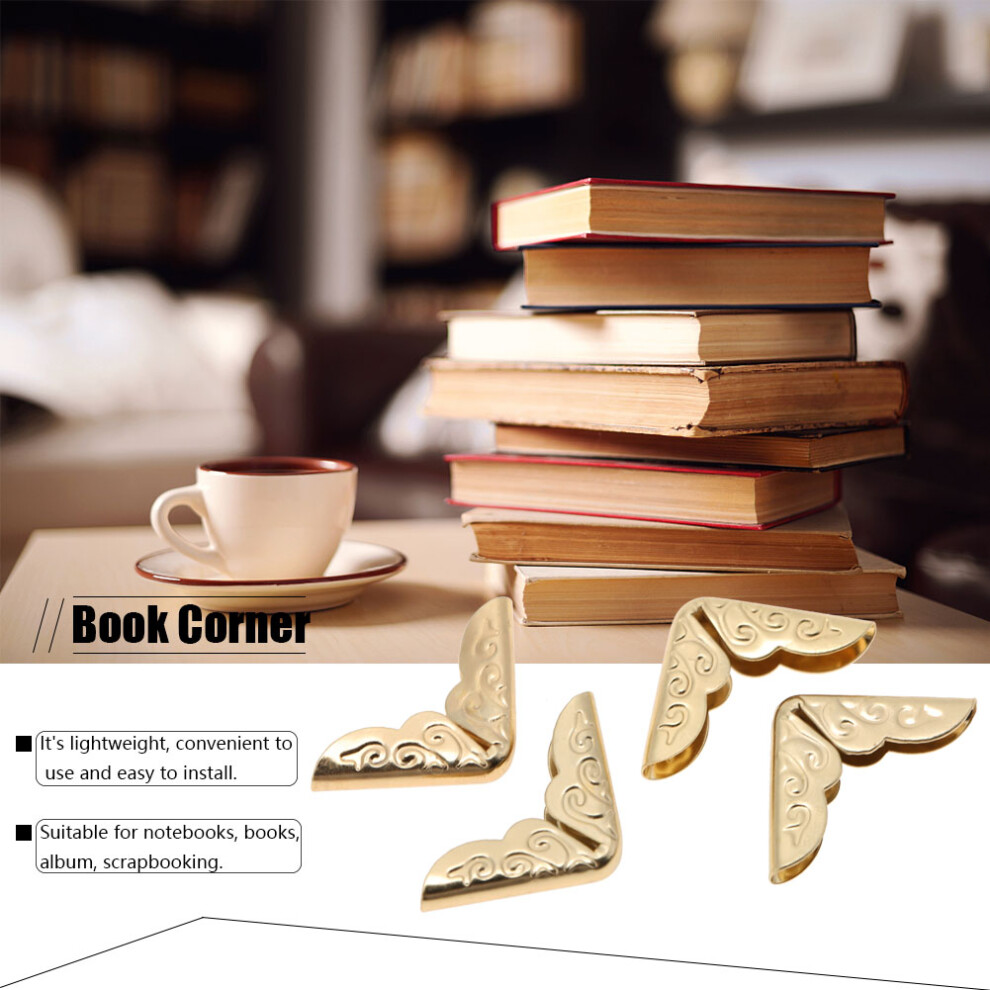 50Pcs Yellow Book Corner Protectors For Scrapbooking Photo Album Diary 8311392734872