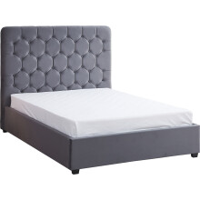 Madison 5ft Ottoman Bed - Grey Velvet Fabric