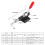 GH-305-CM Galvanized Iron Toggle Clamp Push Pull Action Hand Tool Heavy Duty 1