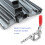 GH-302-FM Quick Fixed Toggle Clamp with Holding Latch in Iron Galvanized Finish 5