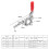 GH-302-FM Quick Fixed Toggle Clamp with Holding Latch in Iron Galvanized Finish 8