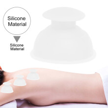 Silikon-Feuchtigkeitsabsorber Anti-Cellulite Becher-Set Weiß 5 Stück