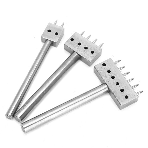 Adjustable Leather Punch Set 3PCS 8mm for Crafting Belt Making & DIY Use 1