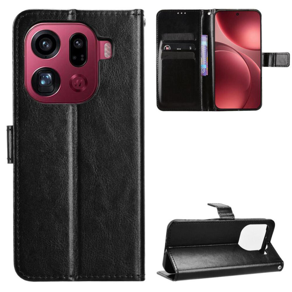 Photos - Case  Flip  For OPPO Find X9 Pro Multiple Viewing Angles Magnetic Closure High Quality Fit Shock Absorption