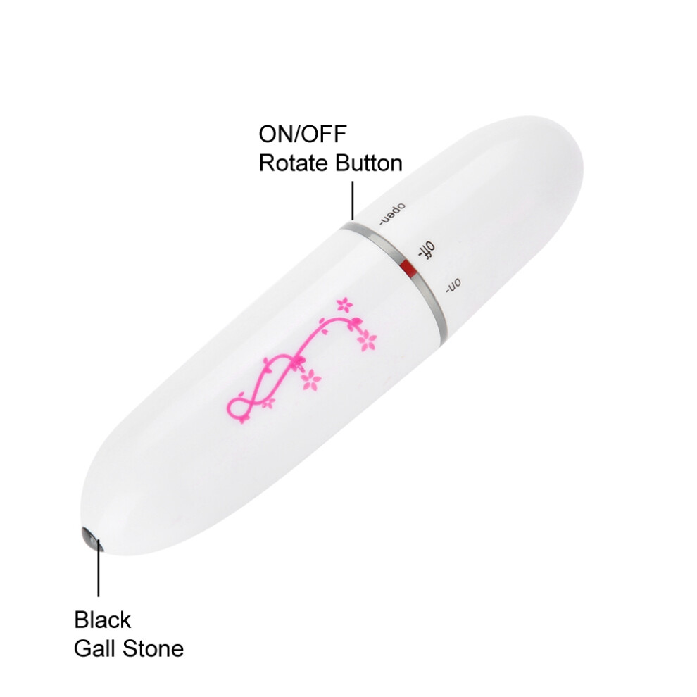 Dark/White Electric Vibration Eye Massager For Circles & Wrinkles (White)