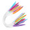 Knitting Needles Set 12PCS Multicolor Plastic Circular Tubes 40cm for Sweaters 9