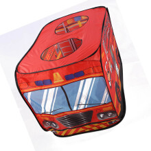 Fire Engine Kids Tent Foldable Play House with Fire Truck Design for Children