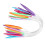 Knitting Needles Set 12PCS Multicolor Plastic Circular Tubes 40cm for Sweaters 16