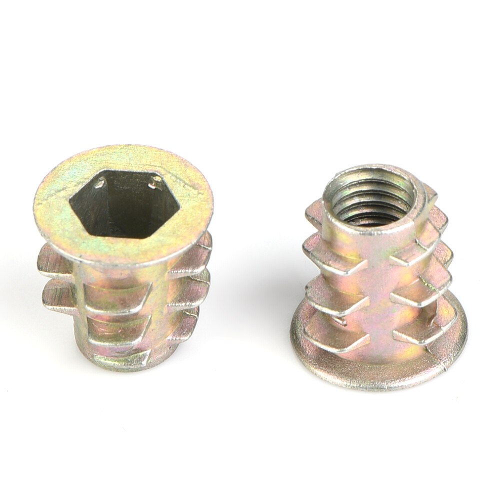 M4 M5 Insert Nuts 100pcs Zinc Alloy