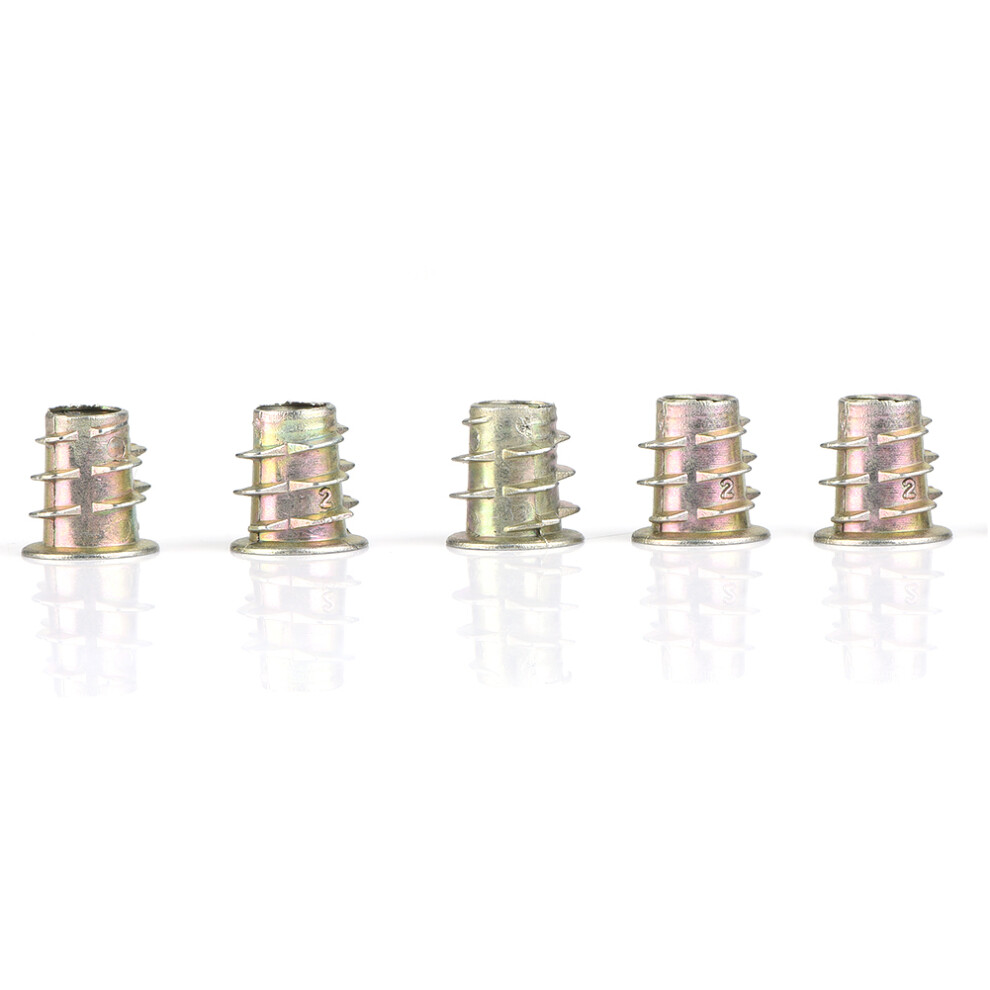 100pcs Furniture Hex Insert Nuts M5