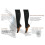Black Copper Fiber Compression Stockings 2 Pair XL Ankle Support 5