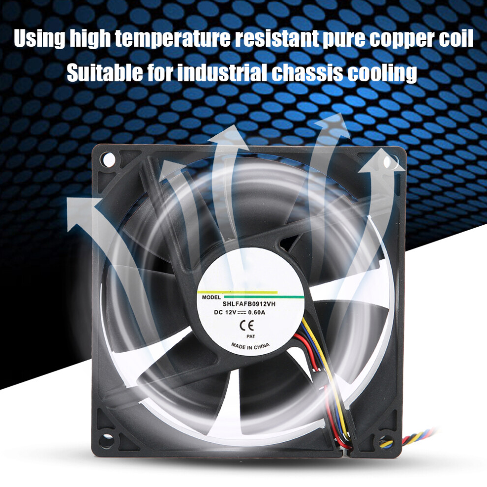12V Pwm Fan 92X92x25mm 0.60A 4200Rpm Cooling Fan 6931392497809