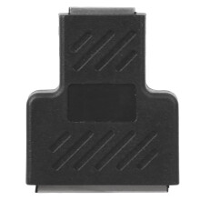 5 Pack RJ45 Network Splitters 1 Into-2 Industrial Black Ethernet Extenders