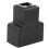 5 Pack RJ45 Network Splitters 1 Into-2 Industrial Black Ethernet Extenders 11