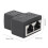 5 Pack RJ45 Network Splitters 1 Into-2 Industrial Black Ethernet Extenders 12