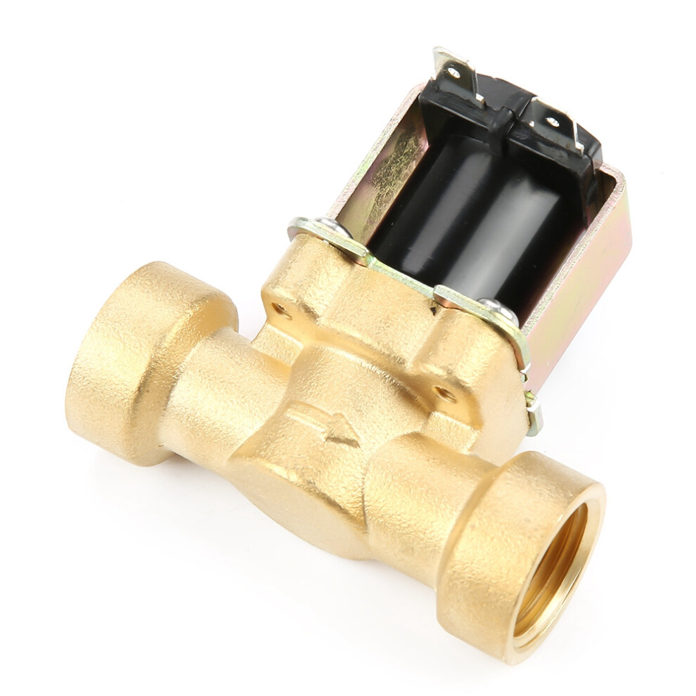 Dc 12V Brass G1/2 Nc Water Solenoid Valve 0.02-0.8Mpa 4111392499559