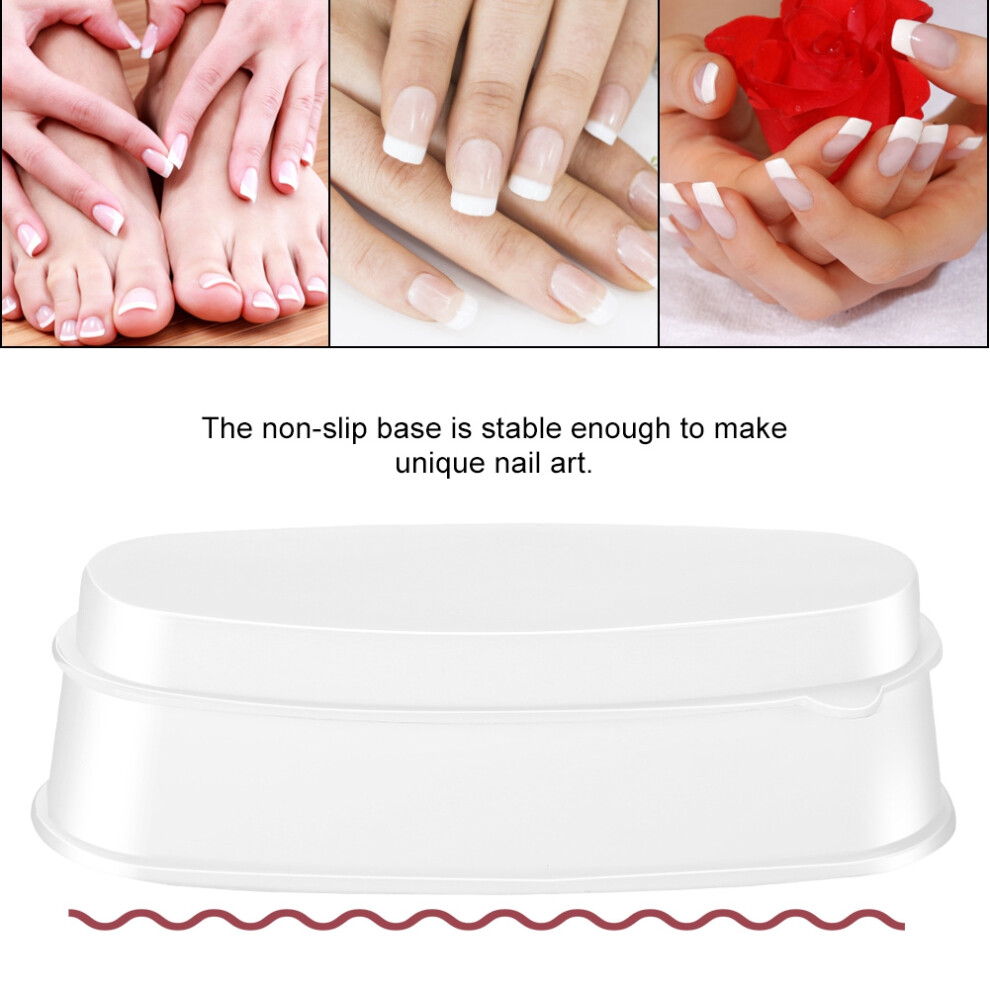 White Durable Nail Dipping Powder Tray Mould Manicure Container For Nails