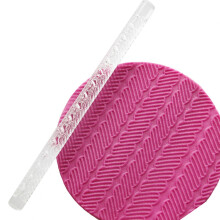 Acrylic Pastry Rolling Pin with 28 Patterns, 16cm, 30g