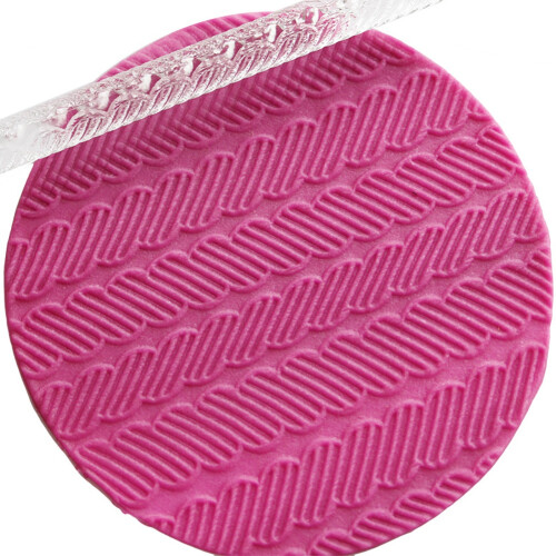 Acrylic Pastry Rolling Pin with 28 Patterns, 16cm, 30g 2