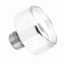 Micro Mini 1/8NPT Gauge Manometer for Paintball & PCP Air Rifle 5000psi, 24mm Silver