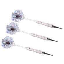 3pcs 3.5cm Steel Tip Darts Set for Dartboard, Silver Plated, Durable and Precise