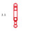 Road Disc Brake Converter Replacement Aluminum-Red front brake 1