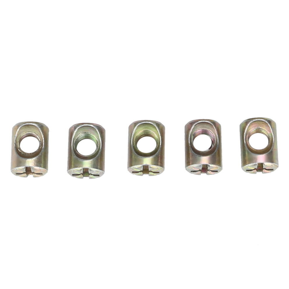 Carbon Steel M6 120mm Furniture Bolts 10-Piece Set