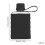 (240ml Black) Silicone Sleeve Flat Water Bottle for Commuters 1