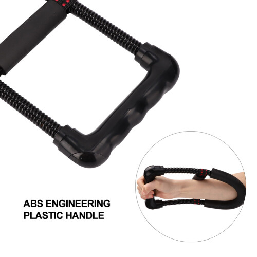 Wrist Trainer Forearm Strength Exerciser - Spring Steel, Black 2