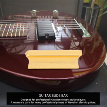 Hawaiian Metal Pearse Guitar Slide Tone Bar Gold 7.7cm for Stringed Instruments