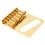 Gold 6 Saddle Guitar Bridge for Tele 1