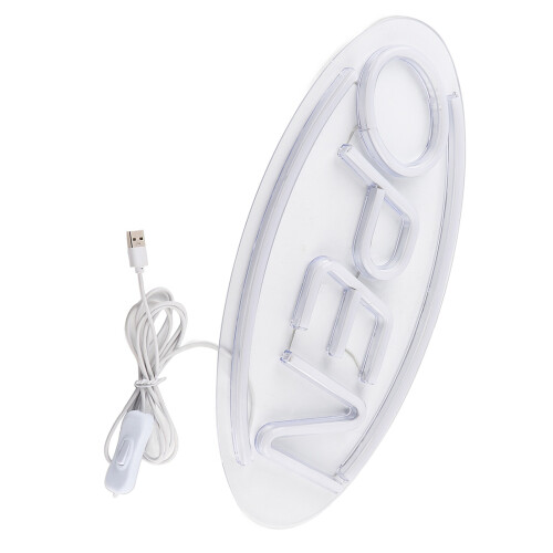 Open Letters Shaped Hanging USB LED Neon Light Sign for Home Store 2