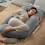 Pregnancy Pillow G Shaped 59" Multi Color 5