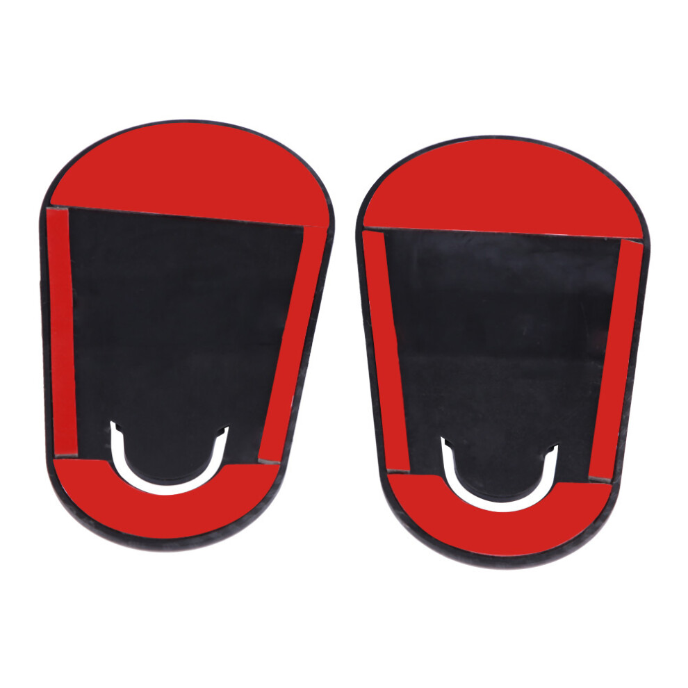 2Pcs Car Bonnet Lock Stickers Carbon Fiber 13Cm X 7Cm Black 4011392505512
