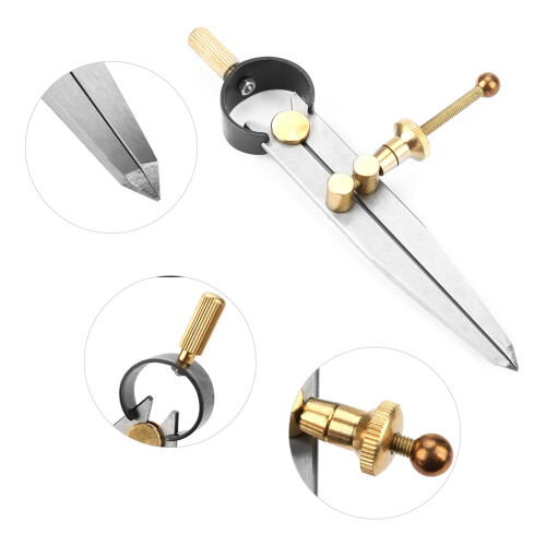 Rotating Leather Divider 100mm for Leatherwork DIY Scratch-Resistant Craft Tool