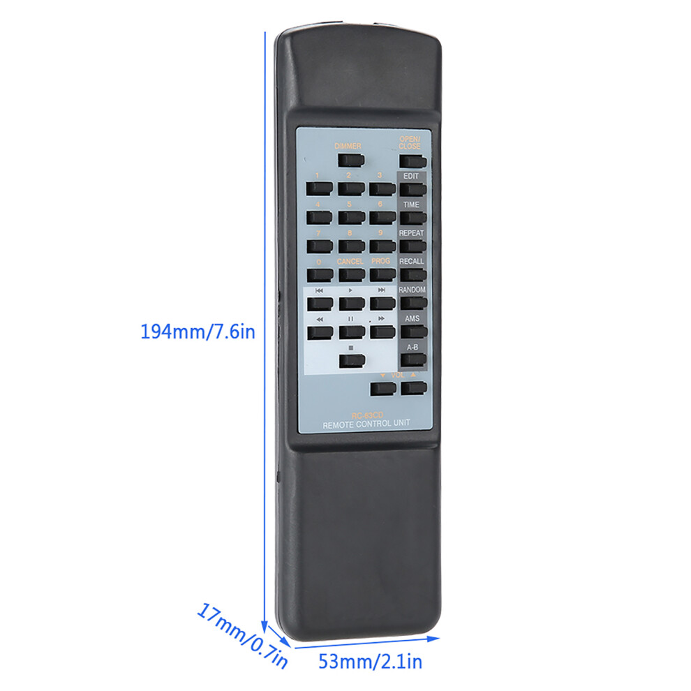Replacement Tv Audio Remote For Marantz Cd63se Cd67se Cd48se, Black 8721392743451