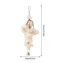 Papageien-Hängespielzeugständer – Vogel-Schaukel mit duftendem, sicherem Seil, 36 cm Länge