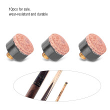 10pcs Pool Cue Tips 13mm Replacement Snooker Billiard Accessories