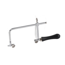 Adjustable U-Shape Hacksaw with 12 Spiral Saw Blades, Compact Steel Tool