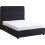 Seconique Madison 5' Ottoman Bed - Black Velvet Fabric 1