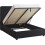 Seconique Madison 5' Ottoman Bed - Black Velvet Fabric 2