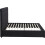 Seconique Madison 5' Ottoman Bed - Black Velvet Fabric 5