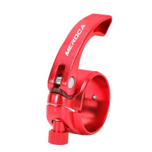 MEROCA Bicycle Seatpost Clamp for 33.9MM Mountain Bike Road Bike  Tube Clip  Tube Quick Release Clamp Red
