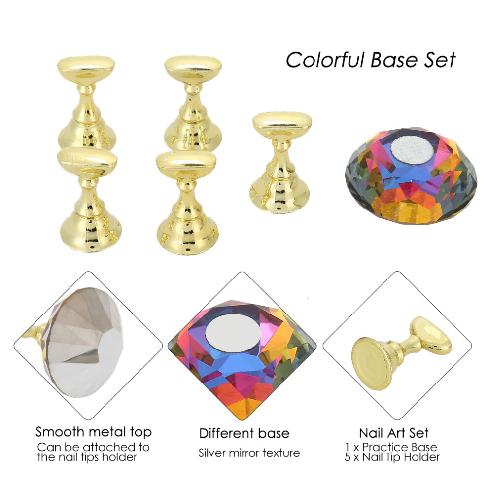 Portable Nail Tip Practice Stand Set