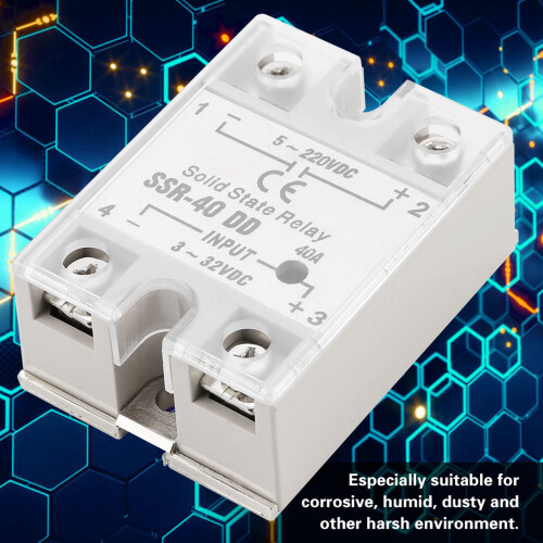 SSR-40 DD 40A 220VDC Solid State Relay for Industrial Automation 2